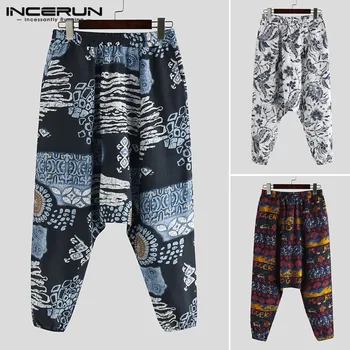INCERUN Retro Printed Men Harem Pants Elastic Waist Loose 2020 Drop-crotch Trousers Men Streetwear Joggers Wide Leg Pants S-3XL
INCERUN Retro Printed Men Harem Pants Elastic Waist Loose 2020 Drop-crotch Trousers Men Streetwear Joggers Wide Leg Pants S-3XL