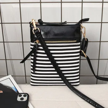 Canvas Stitching Stripe One-shoulder Multi-function Card Slot Messenger Bag Women Girls Zipper Drawstring Bags 2020 #3
Canvas Stitching Stripe One-shoulder Multi-function Card Slot Messenger Bag Women Girls Zipper Drawstring Bags 2020 #3