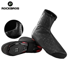 ROCKBROS cyclisme thermique chaussures couverture hiver coupe-vent vtt vélo équipement couvre-chaussures protecteur plus chaud botte couverture 2 taille 2 couleurs(China)