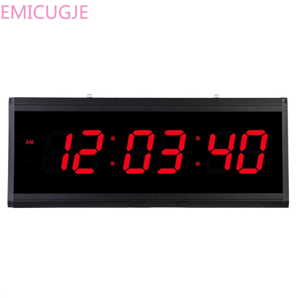 LED digital electronic clock time display Stylish large size digital wall clock Living room bedroom office decoration hanging
LED digital electronic clock time display Stylish large size digital wall clock Living room bedroom office decoration hanging