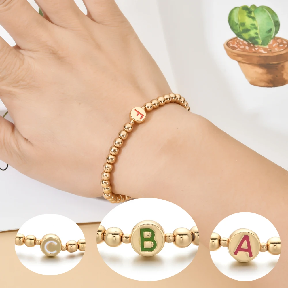 Фото ZMZY DIY Бохо новый A-Z браслеты с буквами для женщин ювелирные изделия Модные