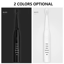 Ultrasonic Sonic Electric Toothbrush Rechargeable Tooth Brush Washable Electronic Whitening Teeth Brush Adult with 3 Brush Heads 
Ultrasonic Sonic Electric Toothbrush Rechargeable Tooth Brush Washable Electronic Whitening Teeth Brush Adult with 3 Brush Heads