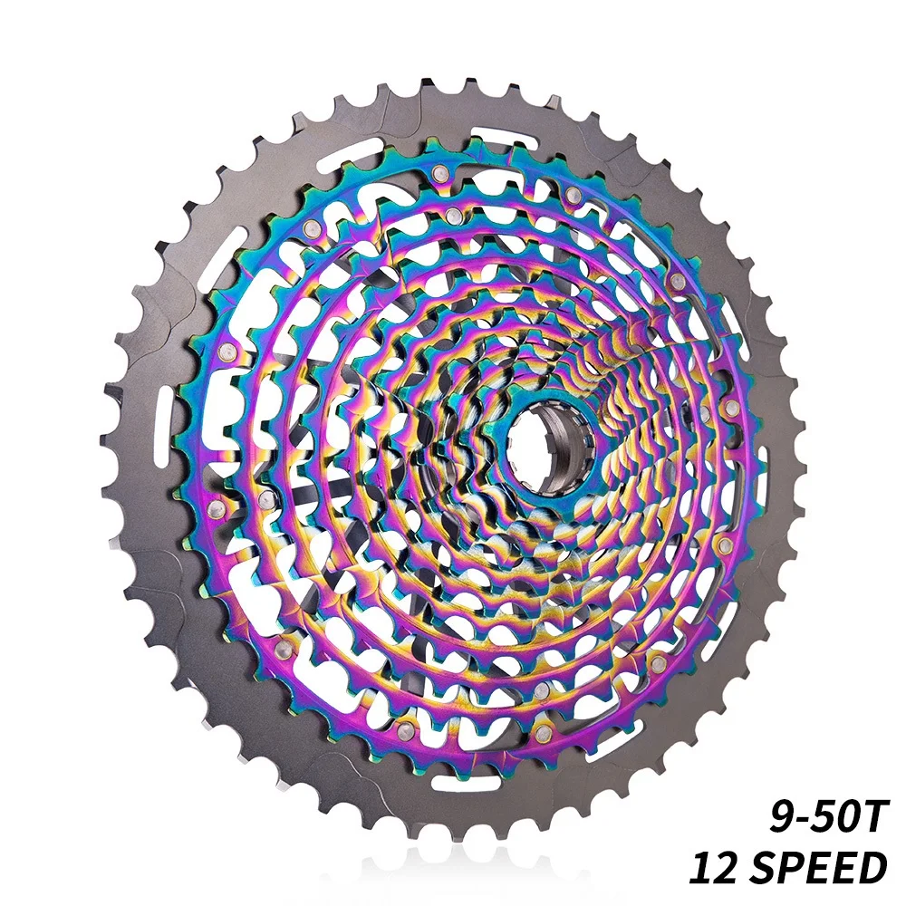 MTB 12 Speed Cassette 12S 9-50T Ultimate XD Cassette Colorful Rainbow K7 375g 12V ULT Cassette Ultralight 12s Cassette 1299 k7
MTB 12 Speed Cassette 12S 9-50T Ultimate XD Cassette Colorful Rainbow K7 375g 12V ULT Cassette Ultralight 12s Cassette 1299 k7