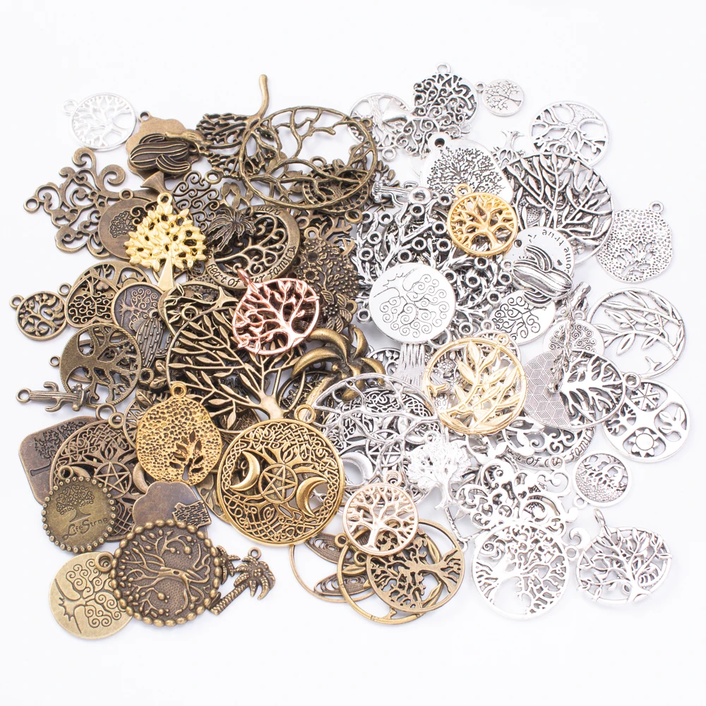 100g hot sale metal plant tree mixed pendant antique bronze bracelet necklace handmade jewelry production wholesale
100g hot sale metal plant tree mixed pendant antique bronze bracelet necklace handmade jewelry production wholesale