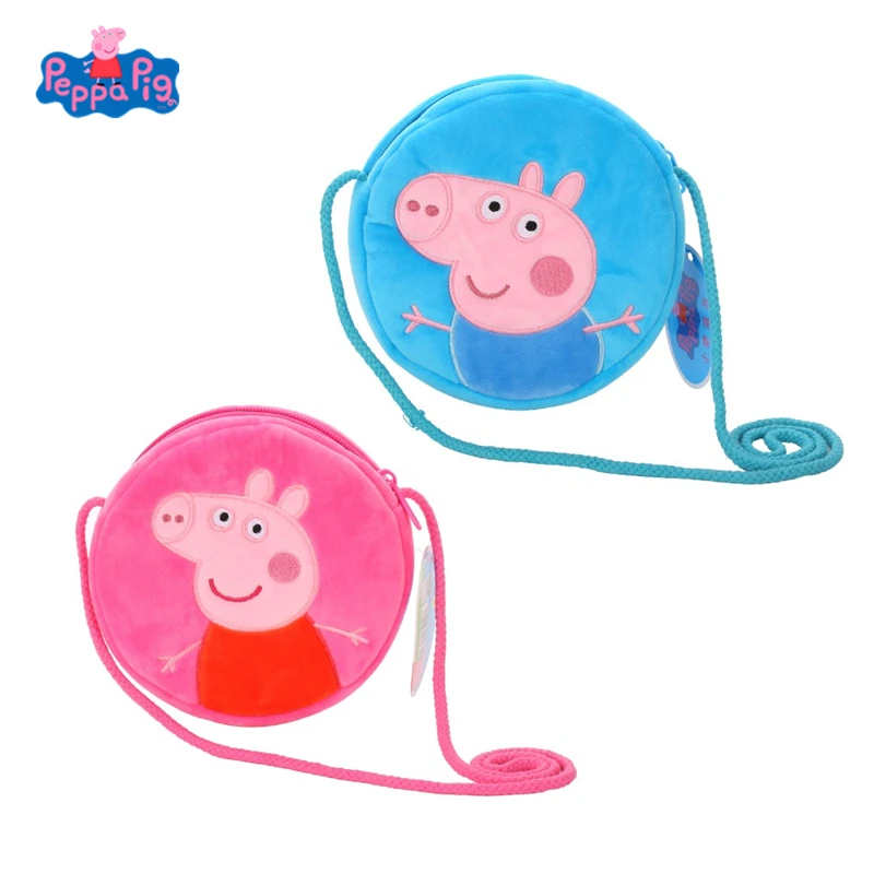 Original Peppa Pig George Cartoon Stuffed Plush Round Wallet Small Coin Purse Girls Kawaii Kindergarten Bag Children Xmas Gift
Original Peppa Pig George Cartoon Stuffed Plush Round Wallet Small Coin Purse Girls Kawaii Kindergarten Bag Children Xmas Gift