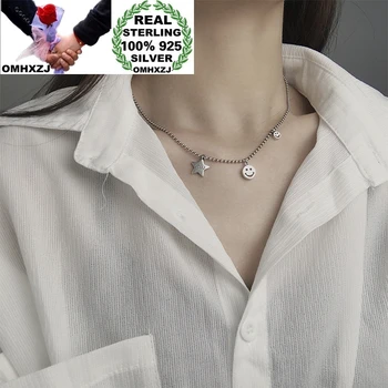 OMHXZJ Wholesale HA17 European Fashion Woman Girl Birthday Party Gift Star Smile Face 100% 925 Sterling Silver Pendant Necklace
OMHXZJ Wholesale HA17 European Fashion Woman Girl Birthday Party Gift Star Smile Face 100% 925 Sterling Silver Pendant Necklace