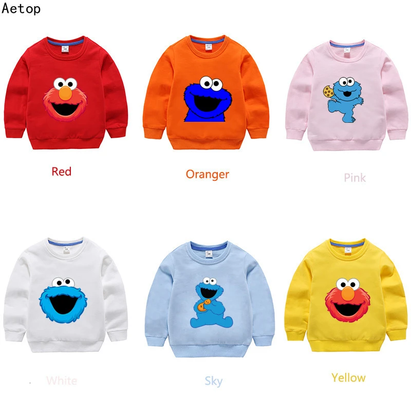 2019 Boys Girls Anime COOKIE MONSTER Funny Splicing color Kid Summer O-Neck Tops Children Cartoon T shirt Baby Sweatshirt
2019 Boys Girls Anime COOKIE MONSTER Funny Splicing color Kid Summer O-Neck Tops Children Cartoon T shirt Baby Sweatshirt