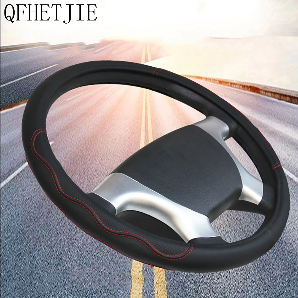 QFHETJIE Car Steering Wheel Cover Imitation Leather Embossed Large Truck Bus Auto Parts Non-slip Wear-resistant Fashion Interior
QFHETJIE Car Steering Wheel Cover Imitation Leather Embossed Large Truck Bus Auto Parts Non-slip Wear-resistant Fashion Interior