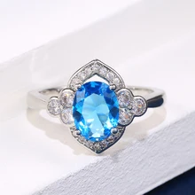 Fashion Finger Rings 925 Silver Jewelry with Sapphire Zircon Gemstone Ornaments for Women Wedding Party Promise Bridal Gift Ring
Fashion Finger Rings 925 Silver Jewelry with Sapphire Zircon Gemstone Ornaments for Women Wedding Party Promise Bridal Gift Ring