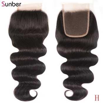 Sunber Hair Body Wave Lace Closure Free Middle Part 4"x4" Top Closure 10-20 Inch 10A Remy Hair Pre-pulcked Peruvian Closure 
Sunber Hair Body Wave Lace Closure Free Middle Part 4"x4" Top Closure 10-20 Inch 10A Remy Hair Pre-pulcked Peruvian Closure