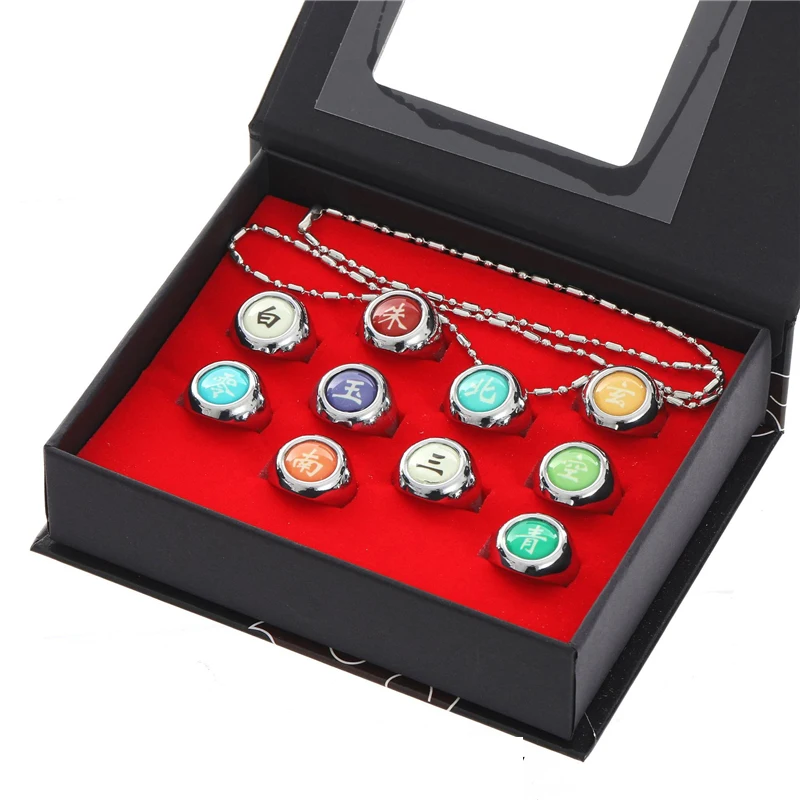 10pcs/set Anime Naruto Shippuuden Ninja Cosplay Costume Rings Jewerly Metal Ring Accessory Set
10pcs/set Anime Naruto Shippuuden Ninja Cosplay Costume Rings Jewerly Metal Ring Accessory Set