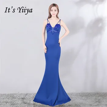 Evening Dress It's Yiiya DX365 V-Neck Spaghetti Strap Backless Special Occasion Dresses Plus Size Mermaid Robe De Soiree
Evening Dress It's Yiiya DX365 V-Neck Spaghetti Strap Backless Special Occasion Dresses Plus Size Mermaid Robe De Soiree