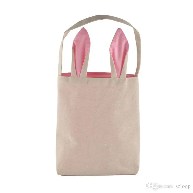 Funny Design Easter Bag Ears Bags Cotton Material Easter Burlap Celebration Gifts Christma Bag 2017 Handbag 0708070