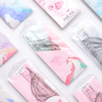 4pcs/set New Cartoon Cute Ruler set Protractor Students Maths Geometry Triangle Ruler Suit Office School Supplies
4pcs/set New Cartoon Cute Ruler set Protractor Students Maths Geometry Triangle Ruler Suit Office School Supplies