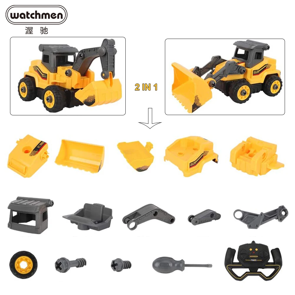 Remote Control Truck Excavator 2.4Ghz Radio Construction Model Building Blocks Assembly Disassembly RC Car Toys for Boys Gifts
Remote Control Truck Excavator 2.4Ghz Radio Construction Model Building Blocks Assembly Disassembly RC Car Toys for Boys Gifts