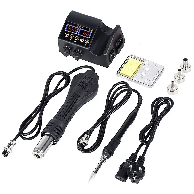 Two In One 800w Hot Air Gun Welding Station 8898 Adjustitable Multifunctional Rework Soldering Station Iron Tools
Two In One 800w Hot Air Gun Welding Station 8898 Adjustitable Multifunctional Rework Soldering Station Iron Tools