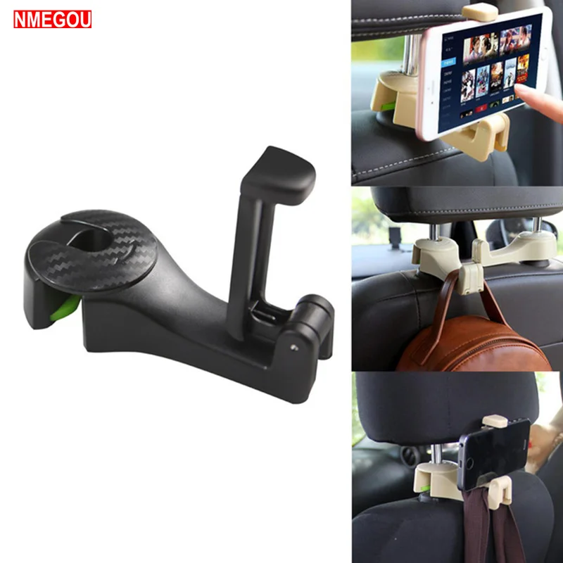 Universal Car Headrest Hooks with Phone Holder Backseat for IPhone Samsung Huawei Support Mobile Back Seat Kid Clip Stand Mount
Universal Car Headrest Hooks with Phone Holder Backseat for IPhone Samsung Huawei Support Mobile Back Seat Kid Clip Stand Mount