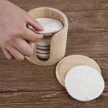 8pcs Natural Luffa Plant Fiber Facial Scrubbing Washer Makeup Remover Pads Facial Cleaning Brush with Bamboo Storage Box
8pcs Natural Luffa Plant Fiber Facial Scrubbing Washer Makeup Remover Pads Facial Cleaning Brush with Bamboo Storage Box