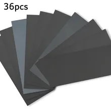 36PCS Wet And Dry Sand Paper Mixed Assorted Grit 120-3000 Car Paint Sandpaper For Car Sanding Wood Furniture Wood Turning
36PCS Wet And Dry Sand Paper Mixed Assorted Grit 120-3000 Car Paint Sandpaper For Car Sanding Wood Furniture Wood Turning