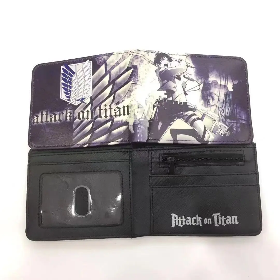 Anime Attack on Titan Survey Corps Wings of Liberty Cartoon Wallet With Card Holder Male PU Leather Short Purse
Anime Attack on Titan Survey Corps Wings of Liberty Cartoon Wallet With Card Holder Male PU Leather Short Purse