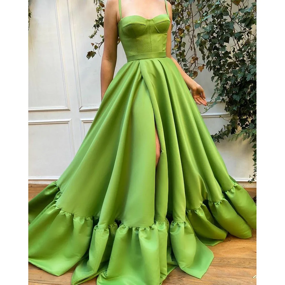 BridalAffair сексуальное зеленое атласное платье А-силуэта для выпускного вечера милое длинное блестящее платье с высоким разрезом для вечеринки
BridalAffair сексуальное зеленое атласное платье А-силуэта для выпускного вечера милое длинное блестящее платье с высоким разрезом для вечеринки