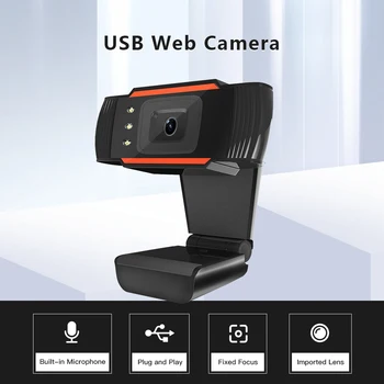 USB Webcam 480P Fixed Focus Web cam Computer Camera Built-in Sound Absorbing Microphone for PC High-definition
USB Webcam 480P Fixed Focus Web cam Computer Camera Built-in Sound Absorbing Microphone for PC High-definition