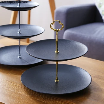 European Style Ceramics Three Floors Fruit Tray Household Living Room Coffee Table Modern Snack Dry Fruit Plate Candy Snack Rack
European Style Ceramics Three Floors Fruit Tray Household Living Room Coffee Table Modern Snack Dry Fruit Plate Candy Snack Rack