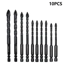 10Pcs Electrical Tools Cross Tile Drill Bits Set Triangle Drill Stone Glass Ceramic Hole Opener Manufacturing Metal Processing
10Pcs Electrical Tools Cross Tile Drill Bits Set Triangle Drill Stone Glass Ceramic Hole Opener Manufacturing Metal Processing