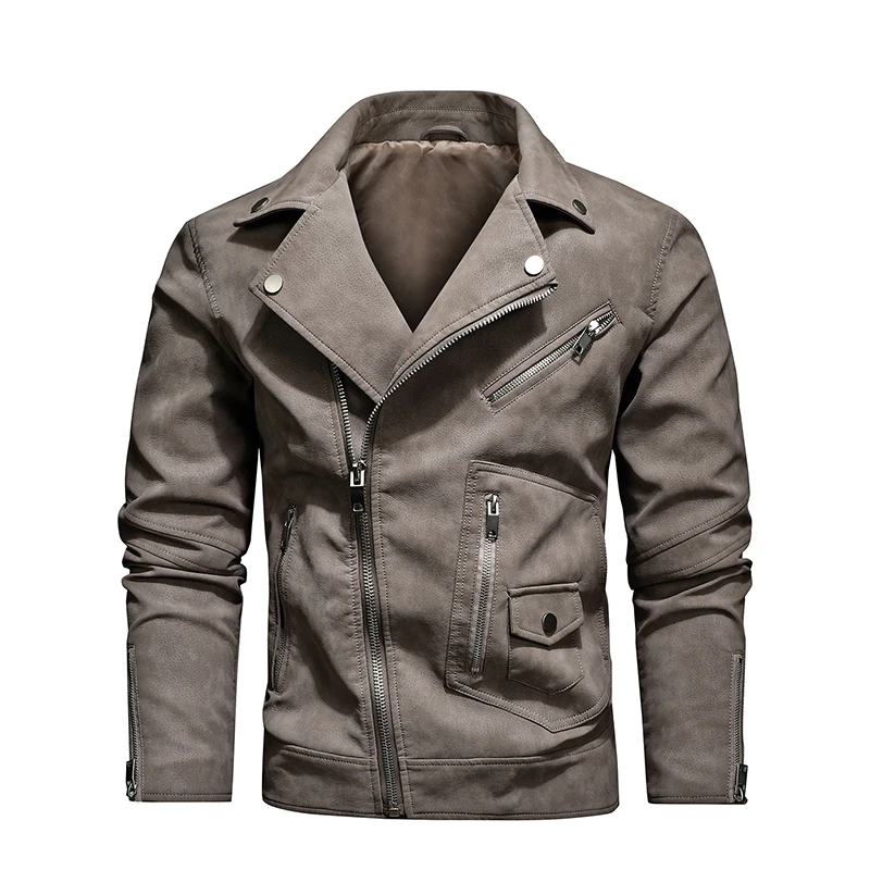EU Size New Men Leather Jackets Coats Autumn Trend Multiple Zippers Motorcycle Jacket Men Punk Rock Faux Leather Jacket
EU Size New Men Leather Jackets Coats Autumn Trend Multiple Zippers Motorcycle Jacket Men Punk Rock Faux Leather Jacket