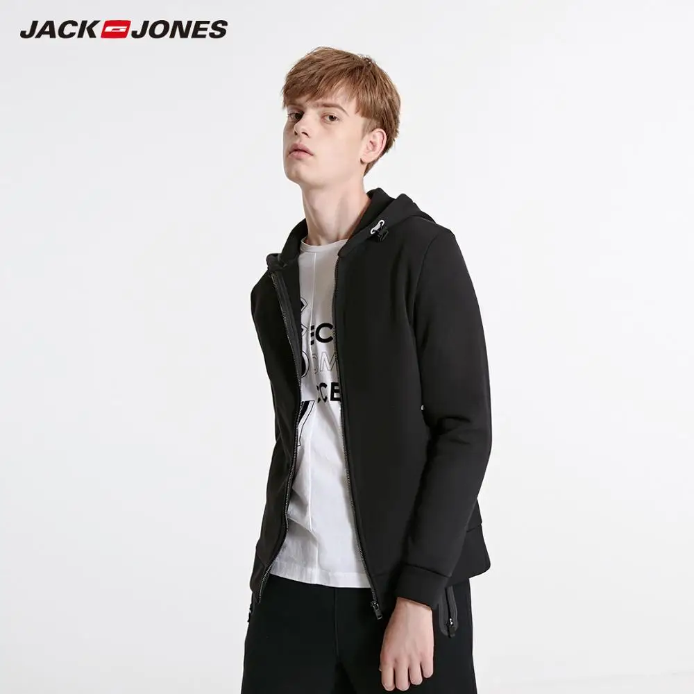 Мужской кардиган JackJones флисовая толстовка с капюшоном куртка мужские толстовки
