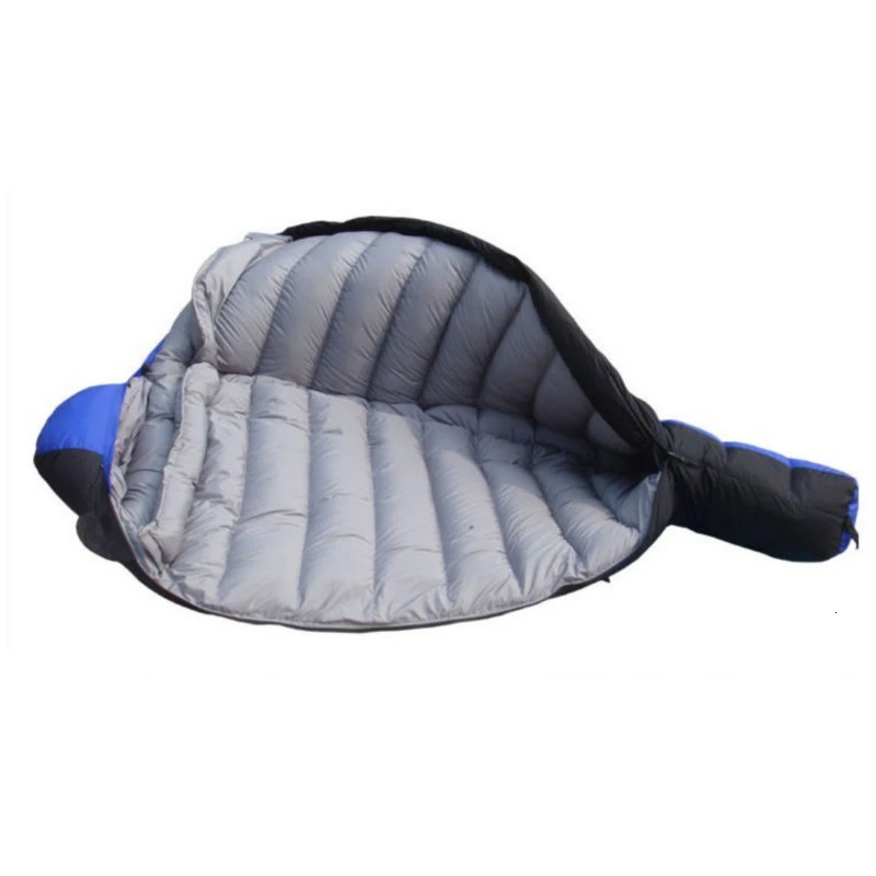 Mountain Winter Down Sleeping Bag -10 Degree 1.7 KG Ultralight Portable Mummy Sleeping Bag For Outdoor Camping Hiking Traveling (12)