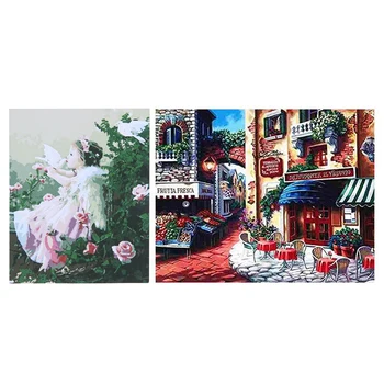 2 Set Diy Oil Painting, Paint By Number Kit 40 x 50Cm - Little Girl and White Pigeon & Small Town
2 Set Diy Oil Painting, Paint By Number Kit 40 x 50Cm - Little Girl and White Pigeon & Small Town
