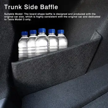 Flocking Surface Car Rear Trunk Storage Side Baffle Storage Board Shape Clapboard for Tesla Model 3 Car Interior Accessories
Flocking Surface Car Rear Trunk Storage Side Baffle Storage Board Shape Clapboard for Tesla Model 3 Car Interior Accessories