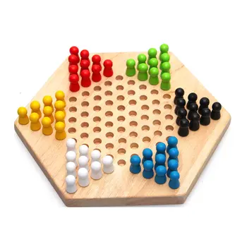 Solid Wood Hexagonal Jumping Chess Children Casual Educational Toy Kindergarten Multi-seat Interactive Board Chess Game
Solid Wood Hexagonal Jumping Chess Children Casual Educational Toy Kindergarten Multi-seat Interactive Board Chess Game
