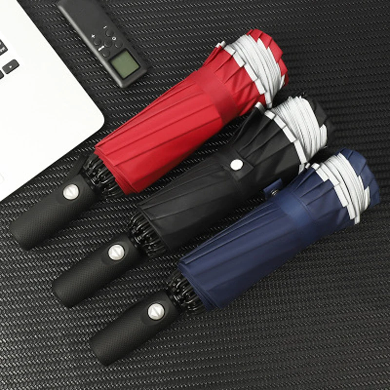 12 Umbrella Frames 3 Folding Men's Fully Automatic Opening and Closing Car Umbrellas Beautiful and Practical Umbrellas
12 Umbrella Frames 3 Folding Men's Fully Automatic Opening and Closing Car Umbrellas Beautiful and Practical Umbrellas