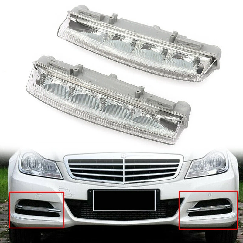 MagicKit 2049068900 2049069000 For Mercedes-Benz W204 S204 C350 W212 R172 Front Pair Left Right LED DRL Daytime Running Lamp Fog
MagicKit 2049068900 2049069000 For Mercedes-Benz W204 S204 C350 W212 R172 Front Pair Left Right LED DRL Daytime Running Lamp Fog