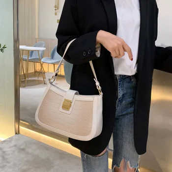 Woman Underarm Bag Famous Designer Crocodile Pattern Baguette Bag High Quality Shoulder Bags Fashion Female Purse And Handbags
Woman Underarm Bag Famous Designer Crocodile Pattern Baguette Bag High Quality Shoulder Bags Fashion Female Purse And Handbags