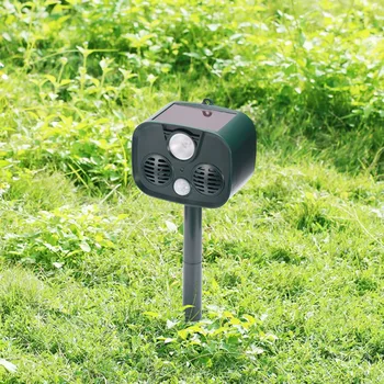Solar Powered Animals Repeller With Motion Sensor And LED Flashing Lights Outdoor Camping Ultrasonic Alarm Device
Solar Powered Animals Repeller With Motion Sensor And LED Flashing Lights Outdoor Camping Ultrasonic Alarm Device