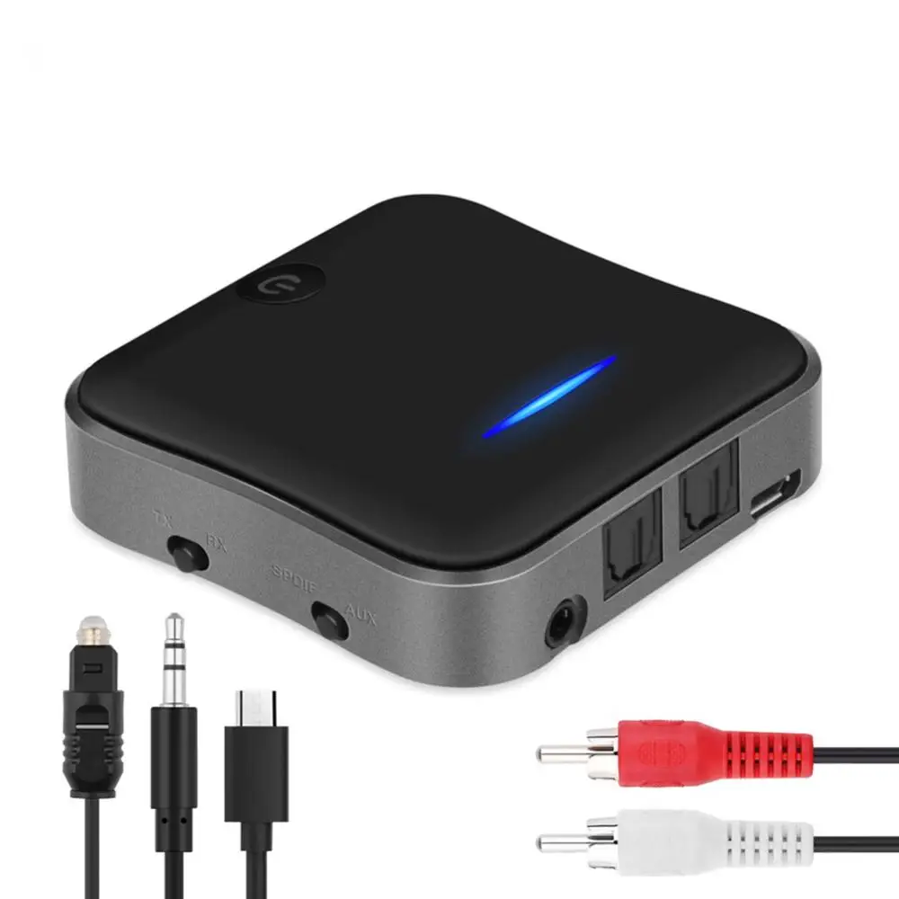 Bluetooth 5.0 Transmitter Receiver APTX HD Adapter 3.5mm/SPDIF/Digital Optical Toslink Adapter For TV PC Car Speaker
Bluetooth 5.0 Transmitter Receiver APTX HD Adapter 3.5mm/SPDIF/Digital Optical Toslink Adapter For TV PC Car Speaker