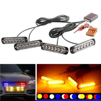 4x6 12V LED Car Flashing Light Emergency Warning Strobe Remote Control Universal Luces Led Para Auto Signal Chassis Lights
4x6 12V LED Car Flashing Light Emergency Warning Strobe Remote Control Universal Luces Led Para Auto Signal Chassis Lights