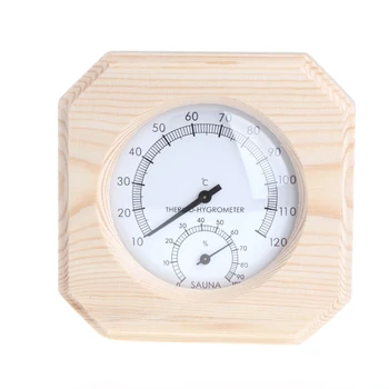 Sauna Room Wood Thermometer Hygrometer Hygrothermograph Temperature Instrument G6KA
Sauna Room Wood Thermometer Hygrometer Hygrothermograph Temperature Instrument G6KA