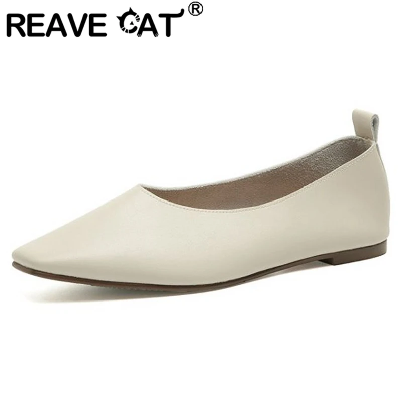REAVE CAT Good Quality Woman's Shoes Pumps Square Toe Flats Slip-on Eu Size 34-40 Solid Beige Khaki Elegant Spring Summer S2802
REAVE CAT Good Quality Woman's Shoes Pumps Square Toe Flats Slip-on Eu Size 34-40 Solid Beige Khaki Elegant Spring Summer S2802