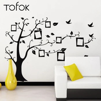 Tofok Family Photo Frame Tree Wall Sticker Self-adhesive Black Birds Art Mural Decals Living Room Bedroom Decorative Wallpaper
Tofok Family Photo Frame Tree Wall Sticker Self-adhesive Black Birds Art Mural Decals Living Room Bedroom Decorative Wallpaper