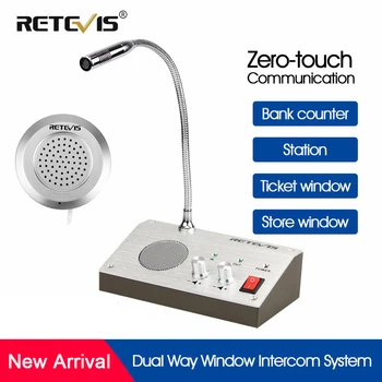 Retevis RT-9908 Dual Way Window Intercom System Bank Counter Interphone Zero-touch For Business Store Bank Station Ticket Window
Retevis RT-9908 Dual Way Window Intercom System Bank Counter Interphone Zero-touch For Business Store Bank Station Ticket Window
