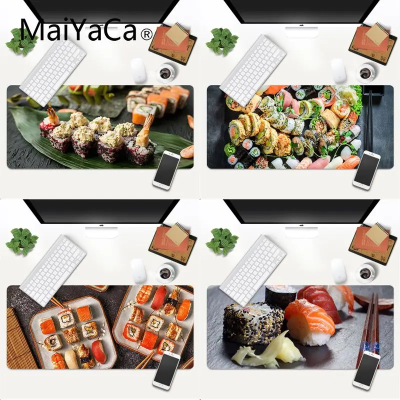 Top Quality Food sushi Natural Rubber Gaming mousepad Desk Mat Gaming Mouse Pad Large Deak Mat 600x300mm for overwatch/cs go
Top Quality Food sushi Natural Rubber Gaming mousepad Desk Mat Gaming Mouse Pad Large Deak Mat 600x300mm for overwatch/cs go