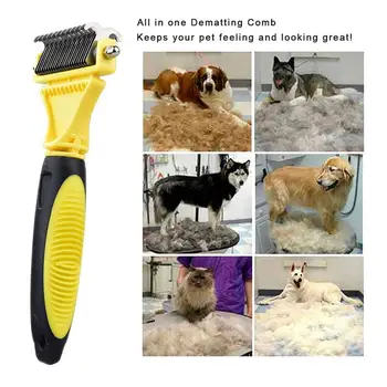 ABS Dog Dematting Comb Pet Hair Brush Grooming 2 Sided Undercoat Mats For Easy Professional Rake R4I8
ABS Dog Dematting Comb Pet Hair Brush Grooming 2 Sided Undercoat Mats For Easy Professional Rake R4I8