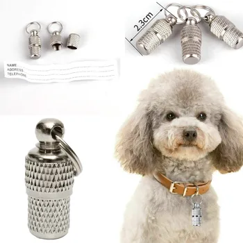 Pet Supply Pet Dog Cat ID Tags Silver Aluminum Alloy Collar Attached Address Label Empty Tube
Pet Supply Pet Dog Cat ID Tags Silver Aluminum Alloy Collar Attached Address Label Empty Tube