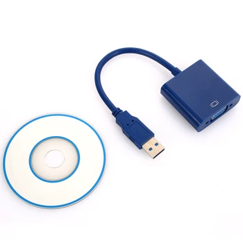 Safe Adapter USB 3.0 USB To VGA Converter Video Audio Signal Transmission Connector Cable
Safe Adapter USB 3.0 USB To VGA Converter Video Audio Signal Transmission Connector Cable