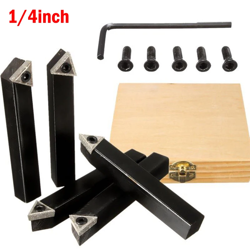 Wrench Turning Tool 1/4" Lathe Indexable Carbide Blade Insert + Turning Tool Bit Holder Wrench Set Accessories
Wrench Turning Tool 1/4" Lathe Indexable Carbide Blade Insert + Turning Tool Bit Holder Wrench Set Accessories
