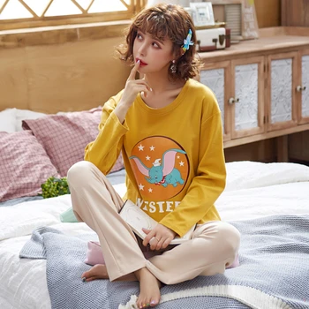 100% Cotton Good Quality Pajama Sets For Women 2 Pcs Long Trousers Sleeve Comfort Pyjamas Wear Comfortable Pijama Sleepwear
100% Cotton Good Quality Pajama Sets For Women 2 Pcs Long Trousers Sleeve Comfort Pyjamas Wear Comfortable Pijama Sleepwear